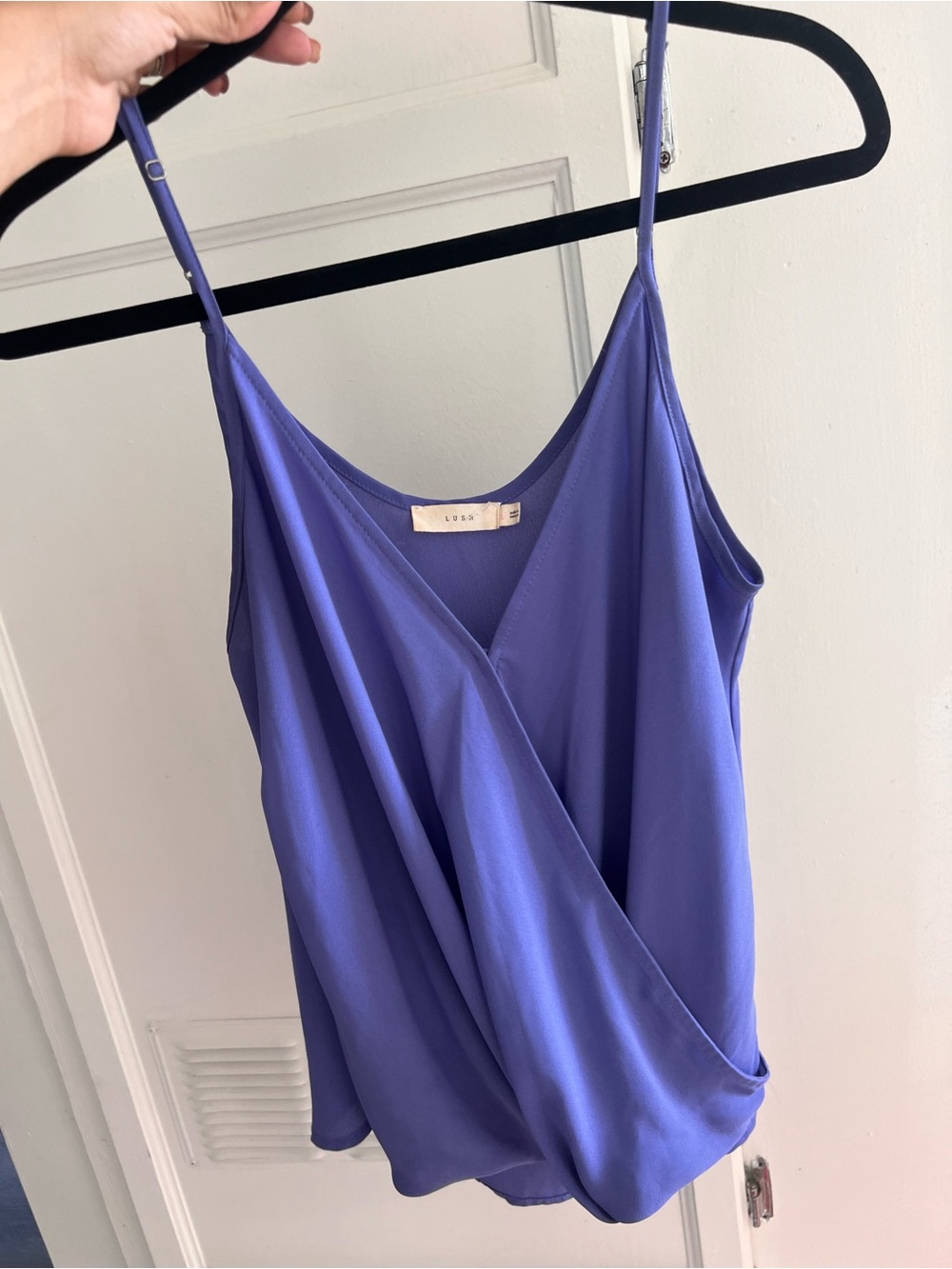 Lush Purple Surplice Draped Cami